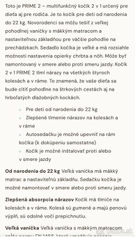 Kočík Kinderkraft PRIME 2 - 14