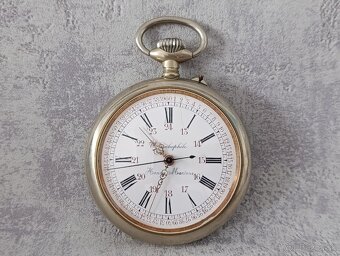 Velmi zajímavé a moc pěkné masivní kapesní hodinky COLOMBOP - 14