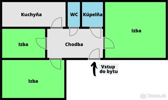 Štýlový 3-izbový byt s výhľadom na Levickú zeleň –Palárikova - 14