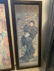 Alfonz Mucha krásne 4 secesné obrazy na stenu - 14