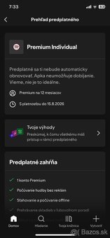 YouTube,Spotify PREMIUM individual 3/6/12 mesiacov alebo DUO - 14