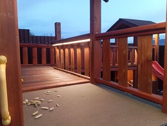 Detské ihrisko hojdačka šmýkačka detské preliezky a domčeky - 14