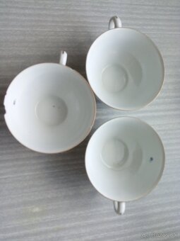 Šálky a podšálky, porcelán. - 14