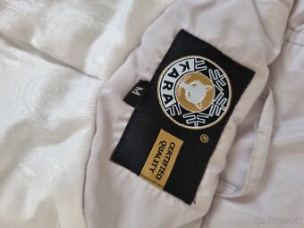 bledošedá luxusná bunda Kara s pravou kožušinou M - 14