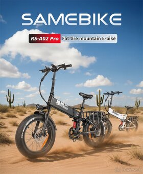 Skladací fat ebike Samebike 20x4.0",750W,15Ah,45km/h,100km - 14