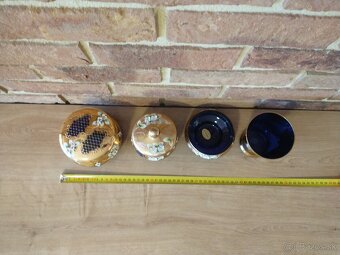 borské sklo,misa, váza, svietnik, popolník,flakón,napoleonky - 14