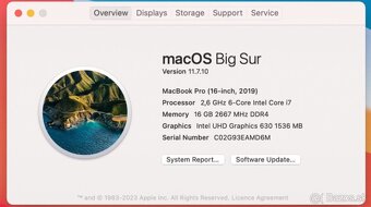 MacBook Pro 16” i7 / 16GB / 500GB SSD – výborný stav - 14