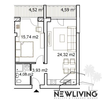 NA PREDAJ 2IZ. APARTMÁN V  PIEŠŤANOCH S BAZÉNOM - 14