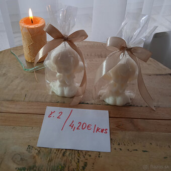 Ručne robené sviečky z palmového vosku - vianočné balíčky - 14