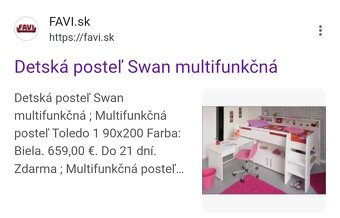 Multifunkčna postel  Swan s písacím stolíkom - 14
