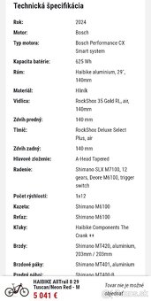 HAIBIKE AllTrail 8 29'' 2024 XL ebike v záruke 18 mesiacov - 14