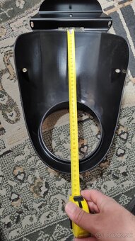 nový predný štít čierna lesklá a čierna matná chopper, naháč - 14