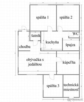 Kompletne zrekonštruovaný 3 izbový rodinný dom - 14