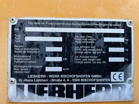 Liebherr 580 čelný nakladač 4x4 VIN 221 - 14