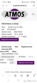 Vzduchový kompresor Atmos 3 / 100 S / v záruke - 14
