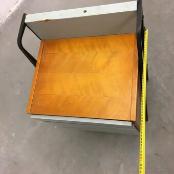 Retro Vintage nocny stolik prirucny stol mala komoda - 14