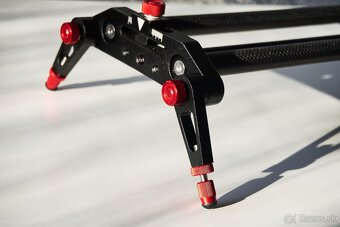 Karbónový slider - koľajnice s osou (pan) 80cm - 14