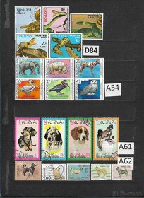 Filatelia-Poštové známky na predaj 5 zvieratá razené - 14