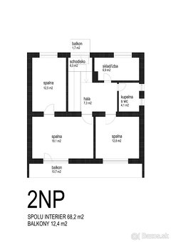 5,5i RD v BA-Rusovciach, dom 189 m2, pozemok 505 m2 - 14