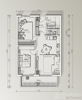 BOSEN Realicity | Moderný 3-izbový byt s terasou v novostavb - 14