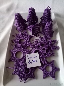 Háčkované vianočné ozdoby - 14