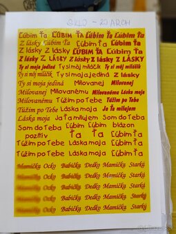 Predam Vypaľovacie nalepky na sklo, porcelán,200C - 14