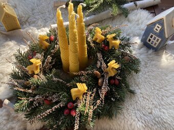 Adventné sviečky z včelieho vosku - 14