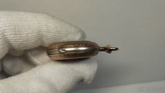 Starožitné celostříbrné pěkně zdobené kapesní jeptišky - 14