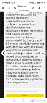 Predám plastové nádrže nádoby septik - 14