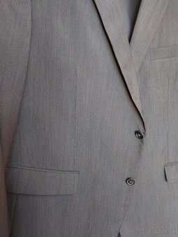 Pánsky oblek Antracit prúžok - 14