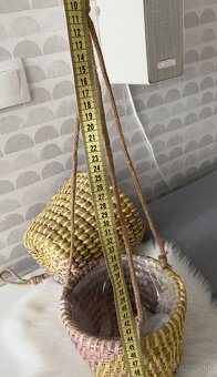 Závesné natural boho kvetináče - 14