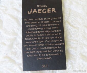 Dlhé hodvábne šaty Jaeger, veľ.XL - 14