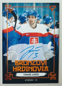 Hokejové kartičky - HS 2022 BRONZOVÍ HRDINOVIA BLACK AUTO/35 - 14