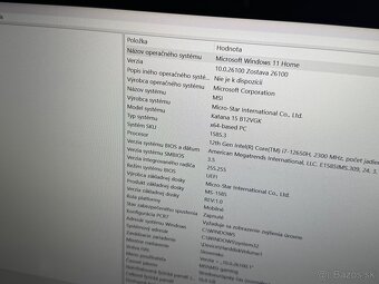 MSI Katana 15 –RTX 4070 i7-12650H - 14