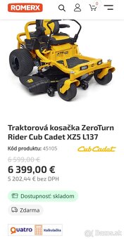 Traktorová kosačka mulčovač ríder - 14