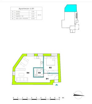2 izbový apartmán Rajecké Teplice centrum - 14