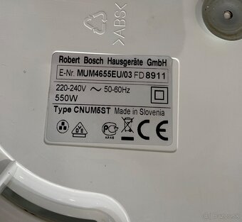 Bosch mum Profimix 46 4655EU/03 kuchynský robot 550w - 14