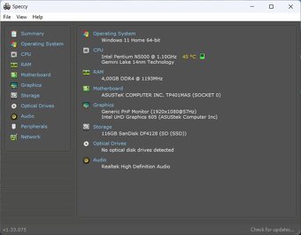 Asus VivoBook Flip TP401MA/N5000/4GB RAM/Touch FHD/128GB SSD - 14