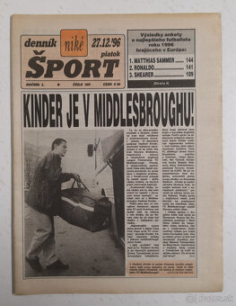 Staré noviny Denník Šport 2 - 14