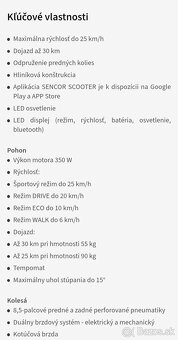 Sencor scooter kolobezka S30 s taskou - 14
