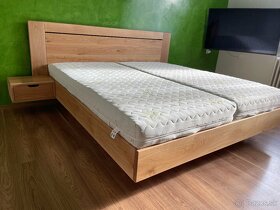 Dubová masívna posteľ s úložným priestorom - 14