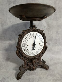 Velmi pěkné jednomiskové figuralné 10kg váhy. - 14