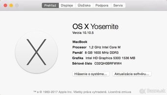 Na predaj MacBook 12" 8GB RAM, 512GB SSD - 14