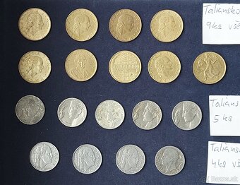 Zbierka mincí - Tunisko, Taliansko, Kanada, striebro ostrovy - 14