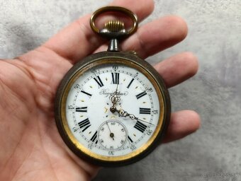 Obrovské 67mm, 200g kapesní hodinky REGULATEUR na díly - 14