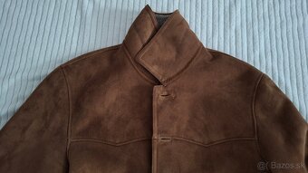 Pánsky kožuch zateplený kabát, veľ.L - 14