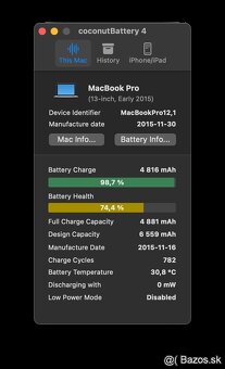 MacBook Pro (13-inch, 2015) /Intel Core i5/8GB RAM/512GB SSD - 14