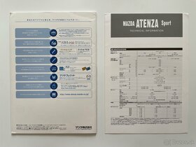 Mazda 6 ATENZA - japonský prospekt 33 stran - 14
