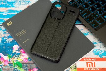 Puzdro s koženkovým vzorom pre Xiaomi / Redmi / Poco - 14