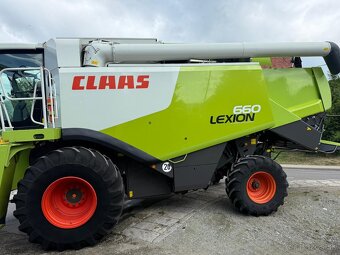 Sklízecí mlátička Claas Lexion 660, žací lišta V750, rok výr - 14